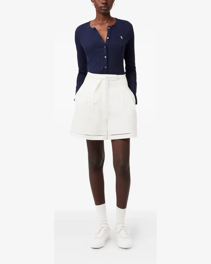 Lacoste belted shorts - Weiß Weiß