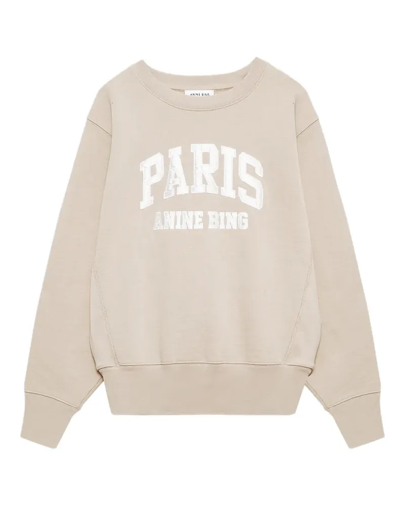 Anine Bing Paris graphic print sweatshirt - Nude Nude