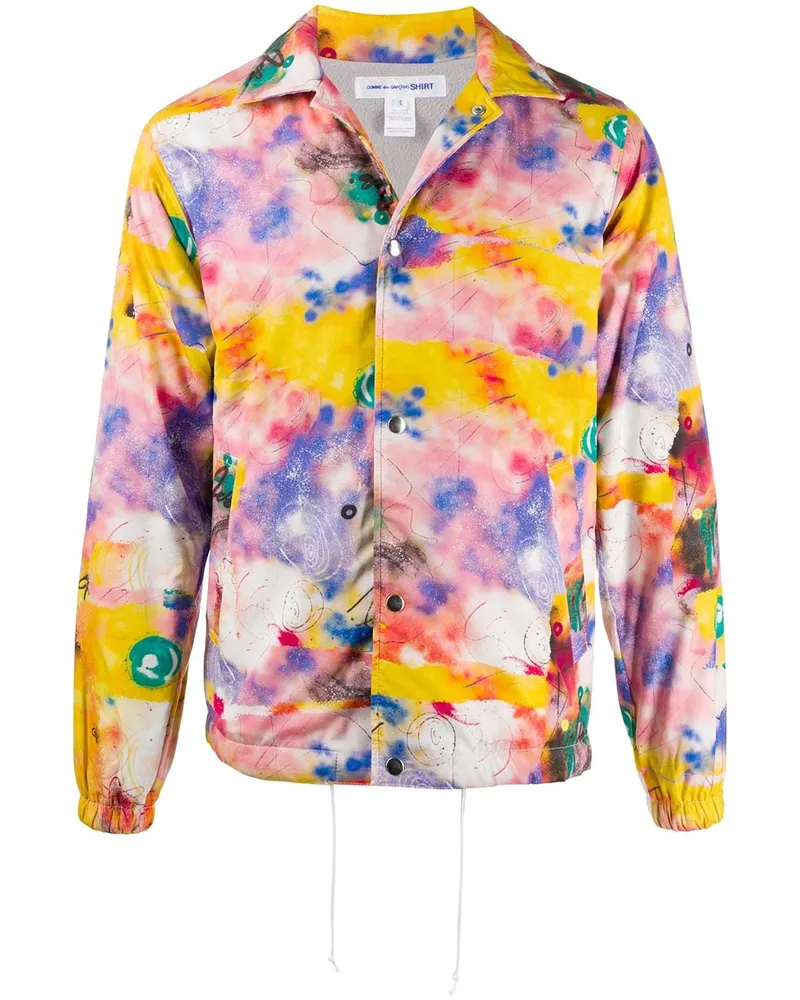 Comme des Garçons Jacke mit Batik-Print - Rosa Rosa