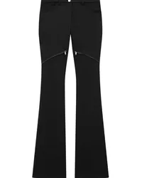 Courrèges Tief sitzende Ellipse Twill-Hose Schwarz