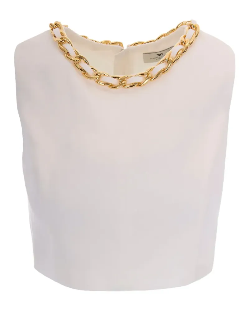Elisabetta Franchi Oberteil mit Kette - Nude Nude