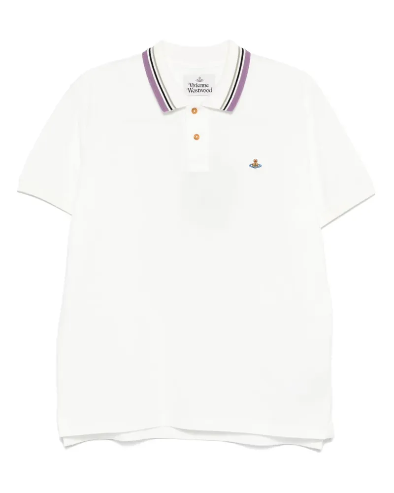 Vivienne Westwood Poloshirt mit Logo-Stickerei - Weiß Weiß