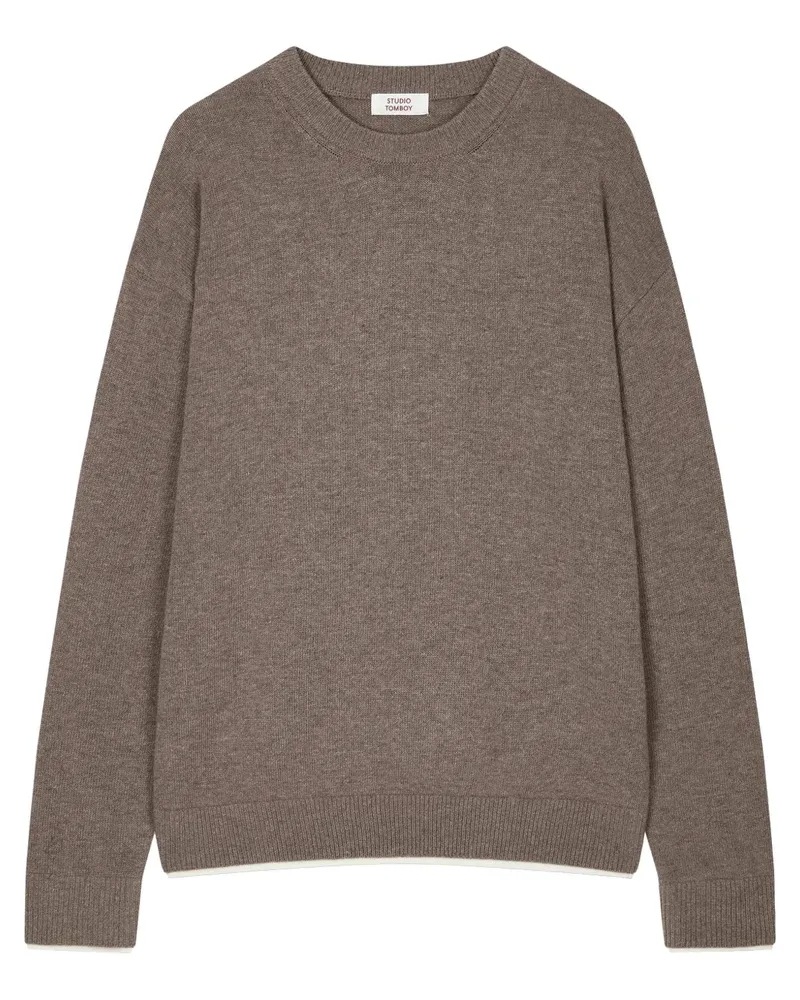 STUDIO TOMBOY Pullover mit meliertem Effekt - Nude Nude