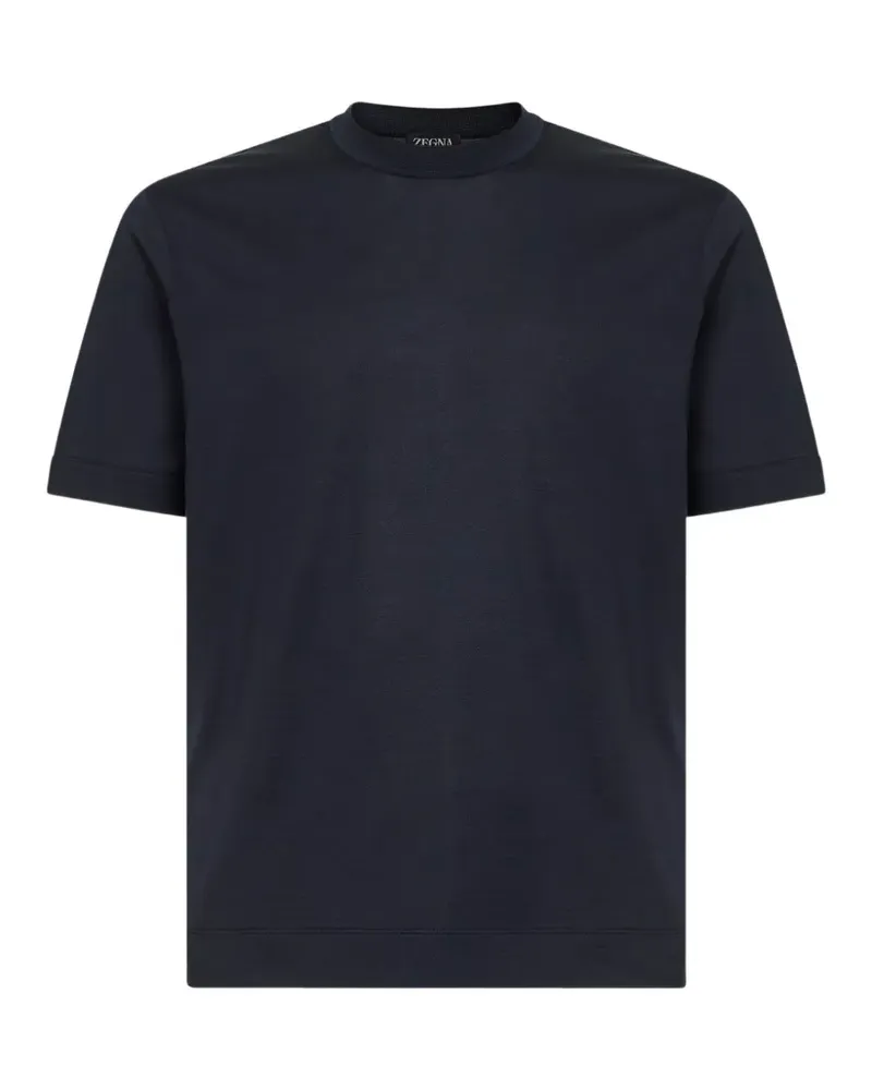 Ermenegildo Zegna T-Shirt mit rundem Ausschnitt - Schwarz Schwarz