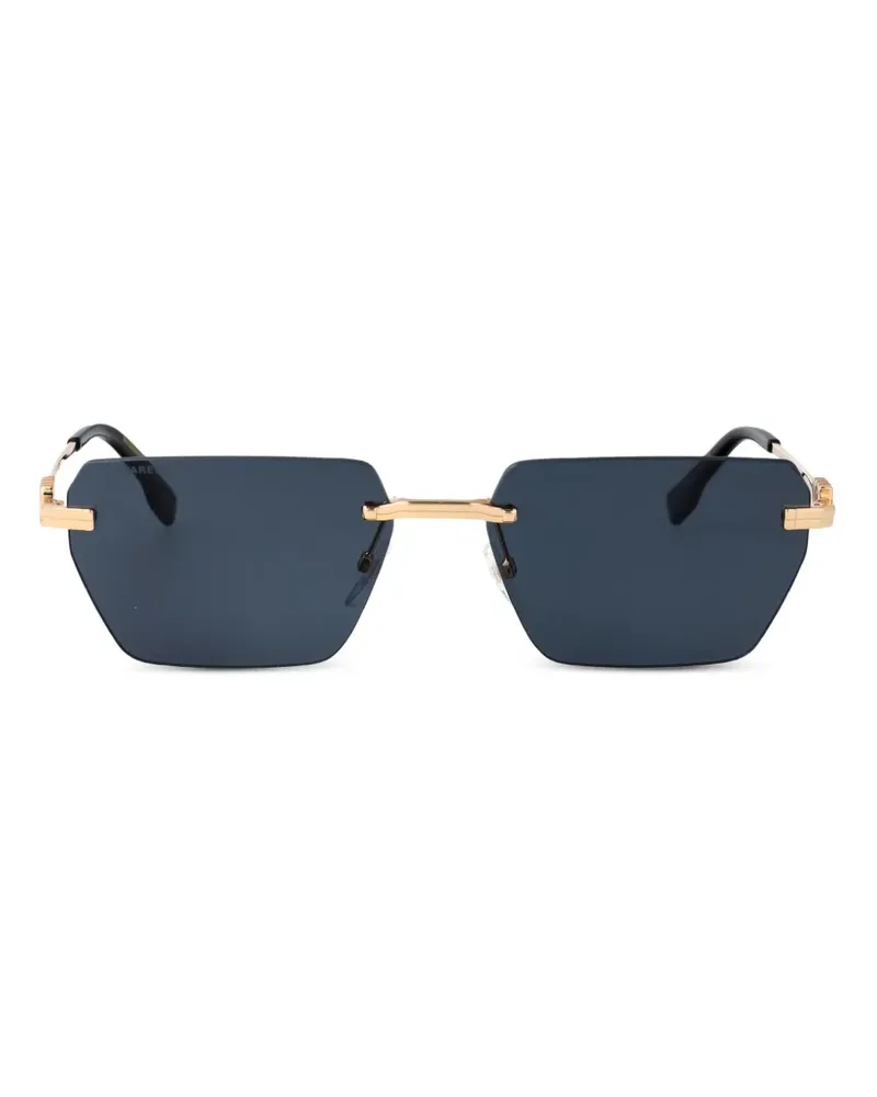 Dsquared2 Sonnenbrille mit geometrischem Gestell - Gold Gold