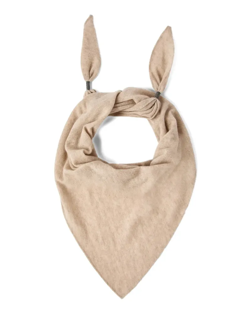 Brunello Cucinelli Schal mit Monili-Kette - Nude Nude