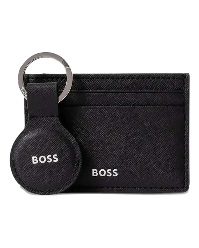 HUGO BOSS Kartenetui mit Schlüsselanhänger - Schwarz Schwarz