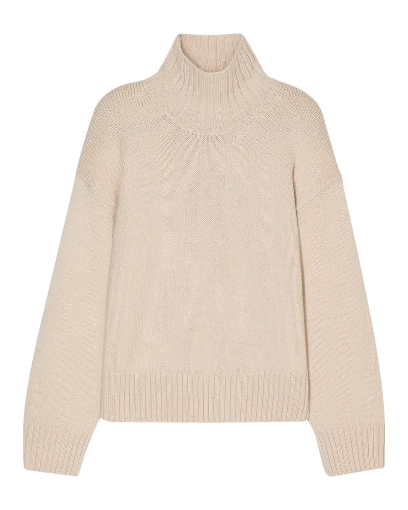 Closed Gerippter Rollkragenpullover - Nude Nude