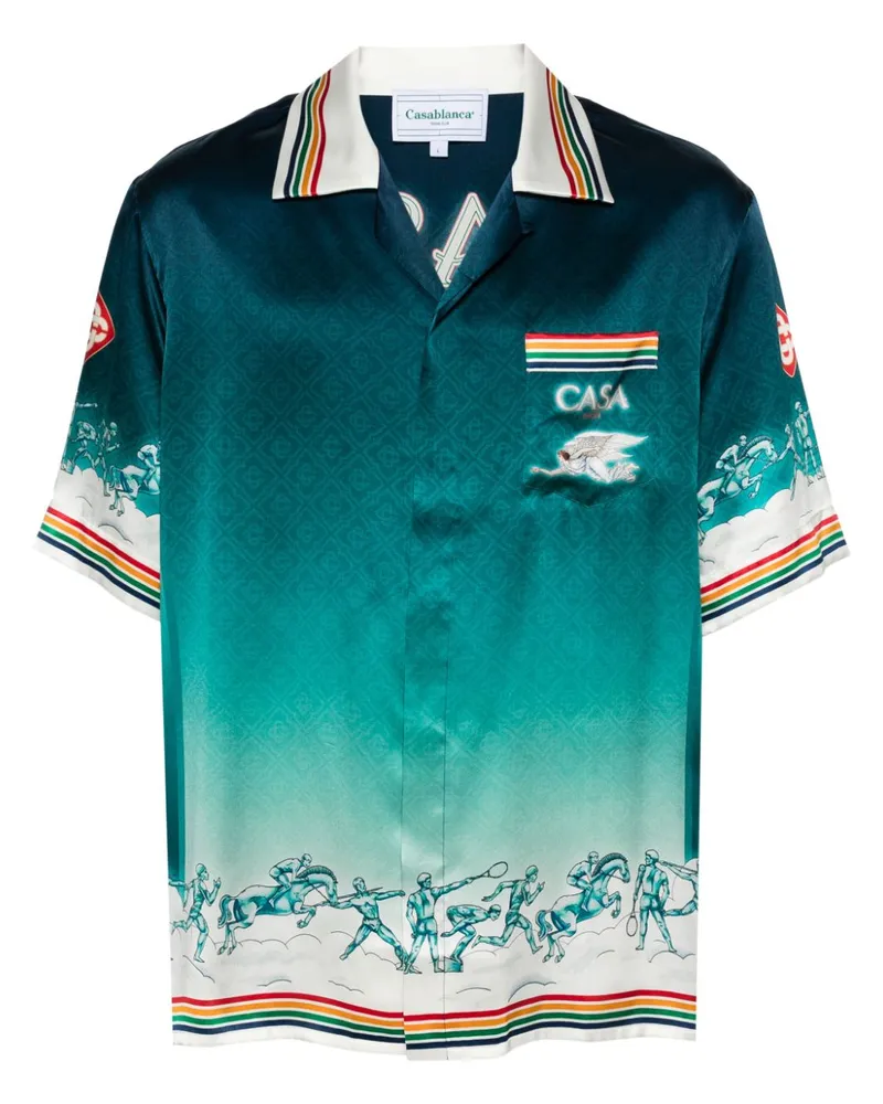 Casablanca Paris La Deesse Du Stade Hemd - Grün Grün