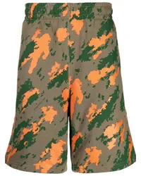 Billionaire Boys Club Bermudas mit Camouflage-Print Grün