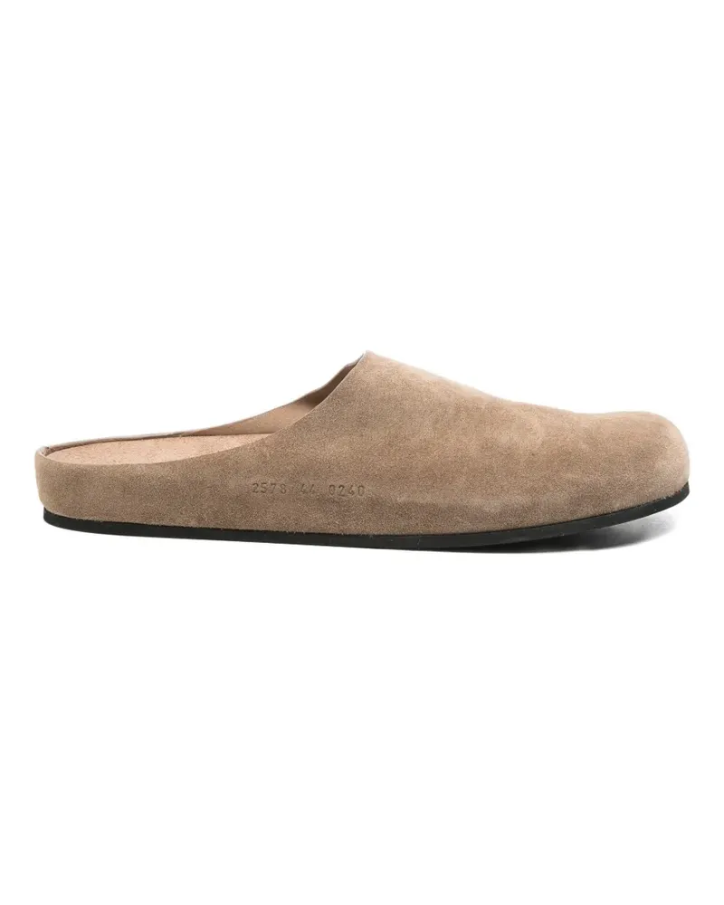 Common Projects suede clogs - Nude Nude