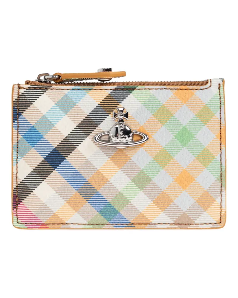Vivienne Westwood check zip wallet - Nude Nude