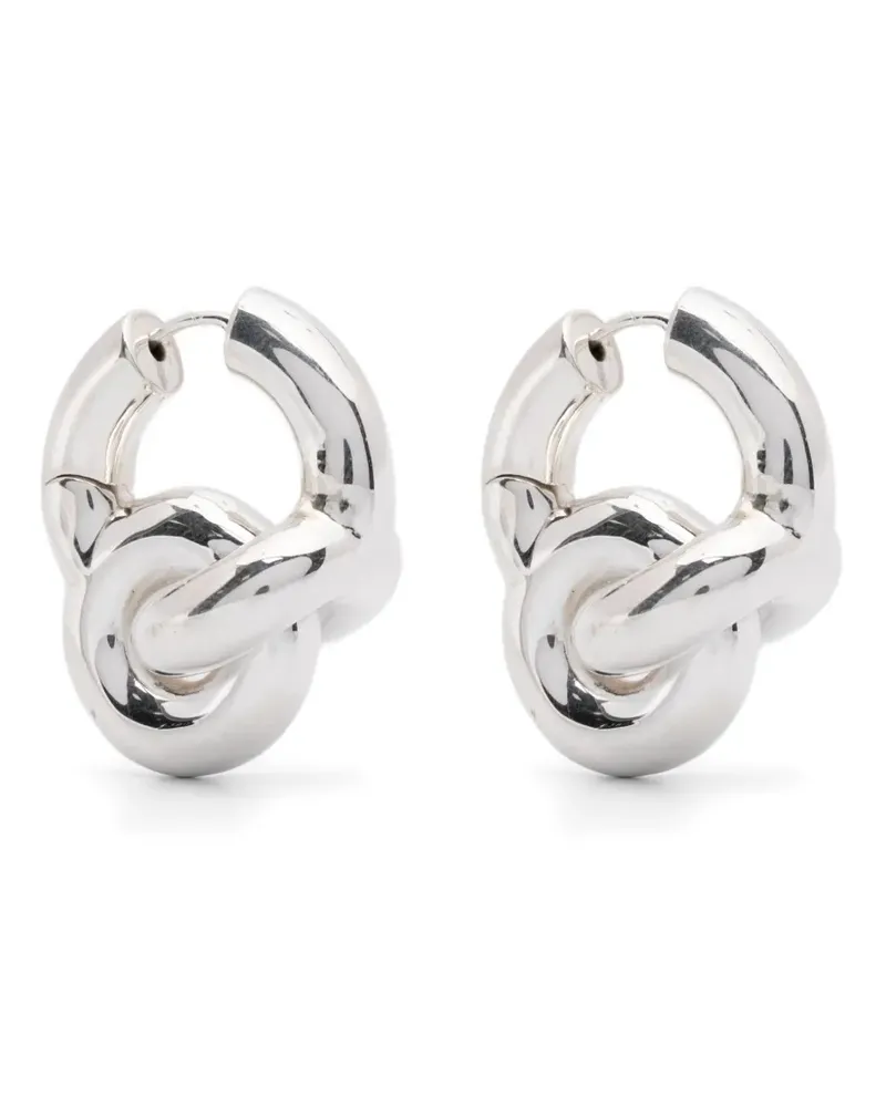UNCOMMON MATTERS mini Knot Creoles earrings - Silber Silber