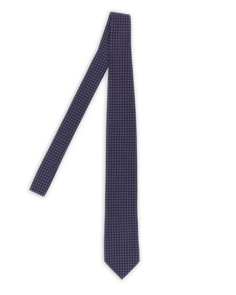 Pal Zileri patterned-jacquard tie - Violett Violett