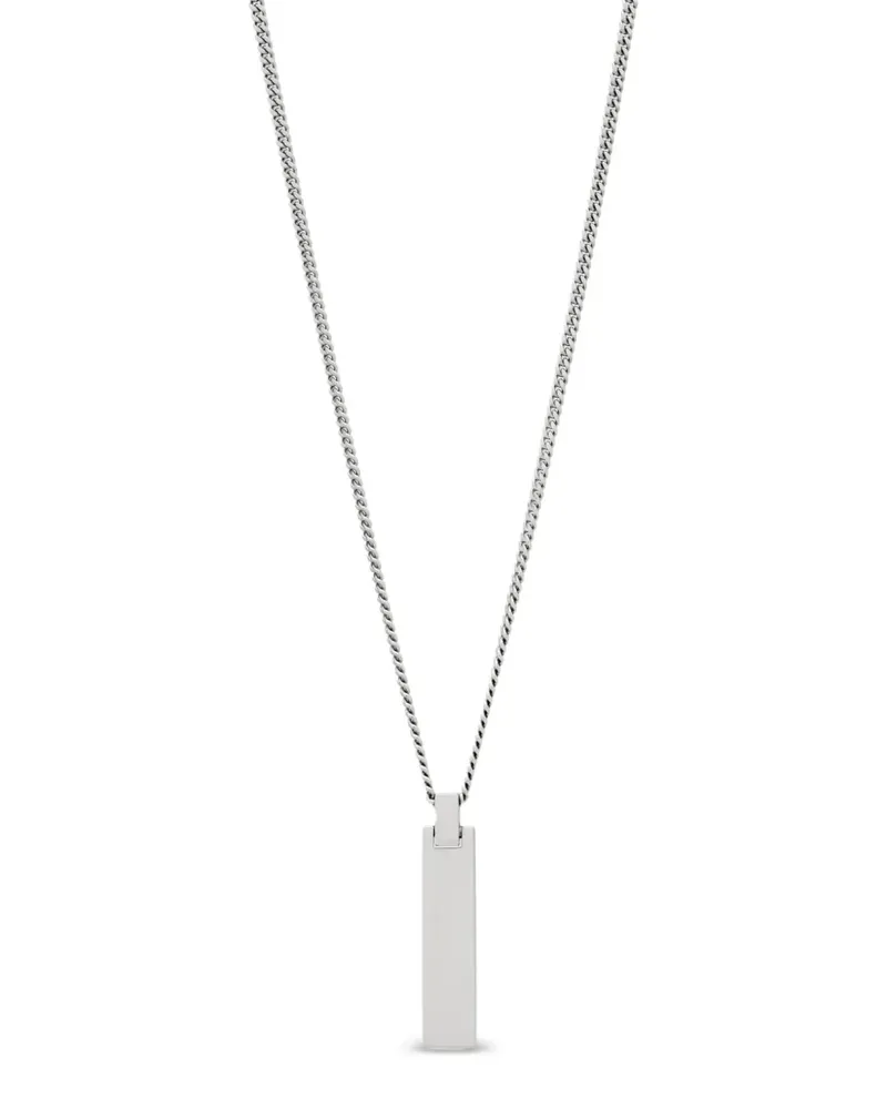 Tom Wood ID Halskette mit Anhänger - Silber Silber