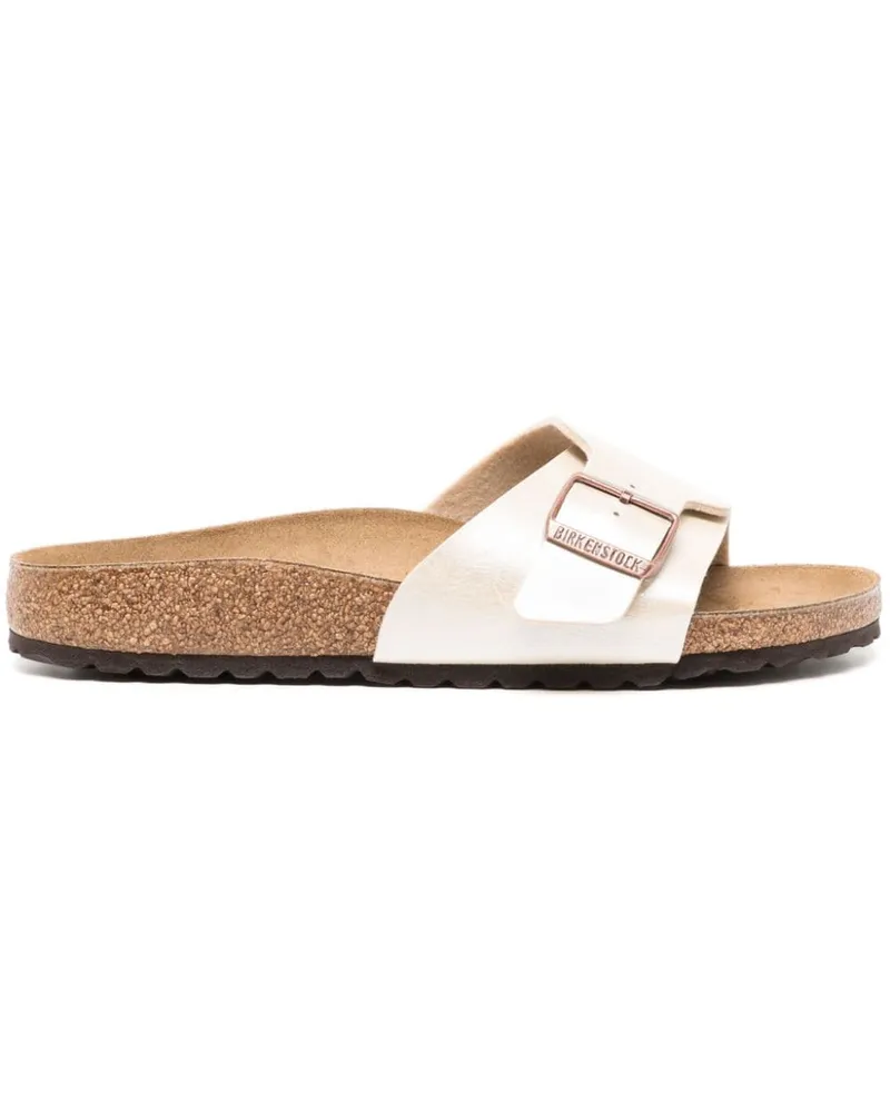 Birkenstock Madrid suede slides - Weiß Weiß