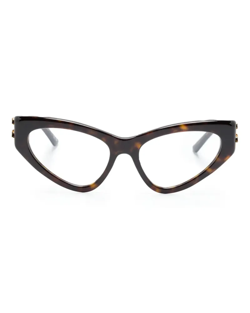 Balenciaga Cat-Eye-Brille in Schildpattoptik - Braun Braun