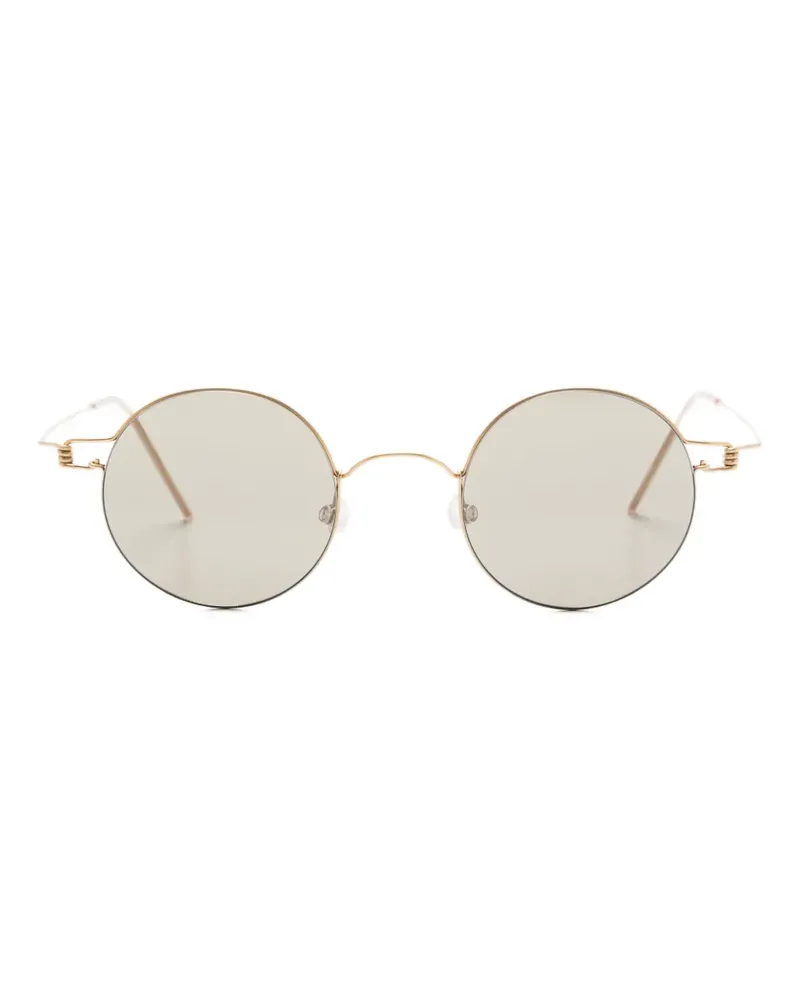Lindberg Sonnenbrille mit rundem Gestell - Gold Gold