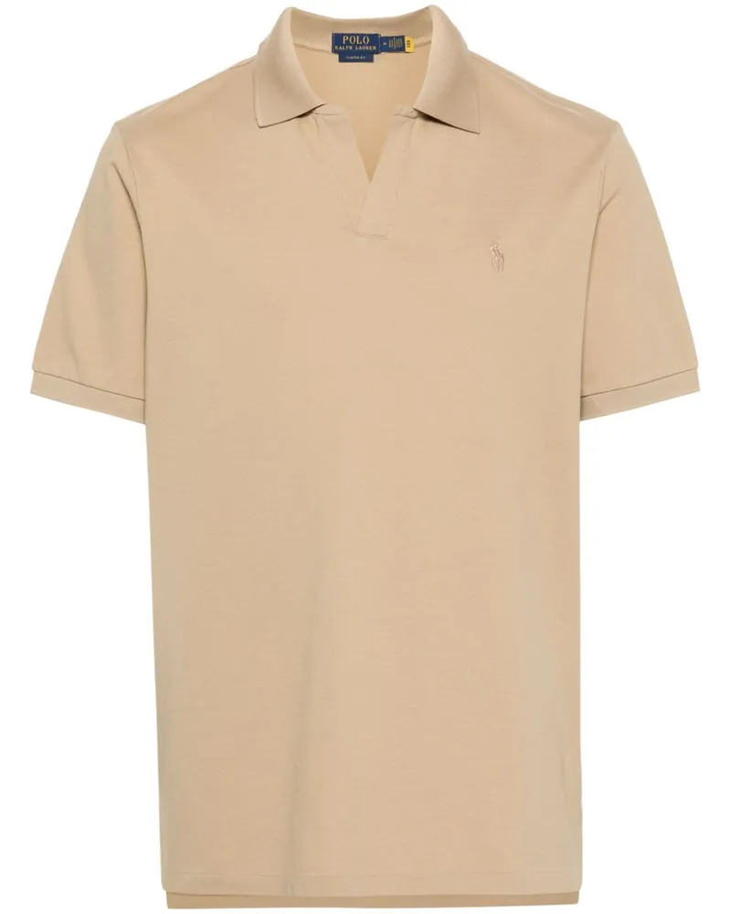 Ralph Lauren Poloshirt mit Polo Pony - Nude Nude