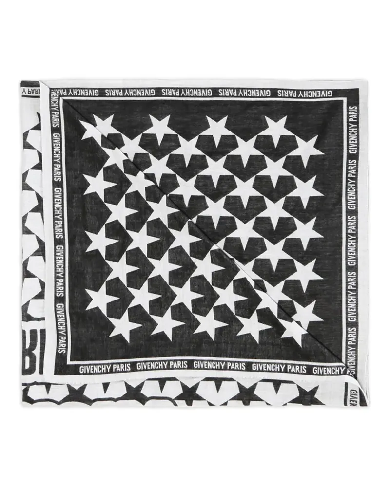 Givenchy Schal mit Sterne-Print - Schwarz Schwarz