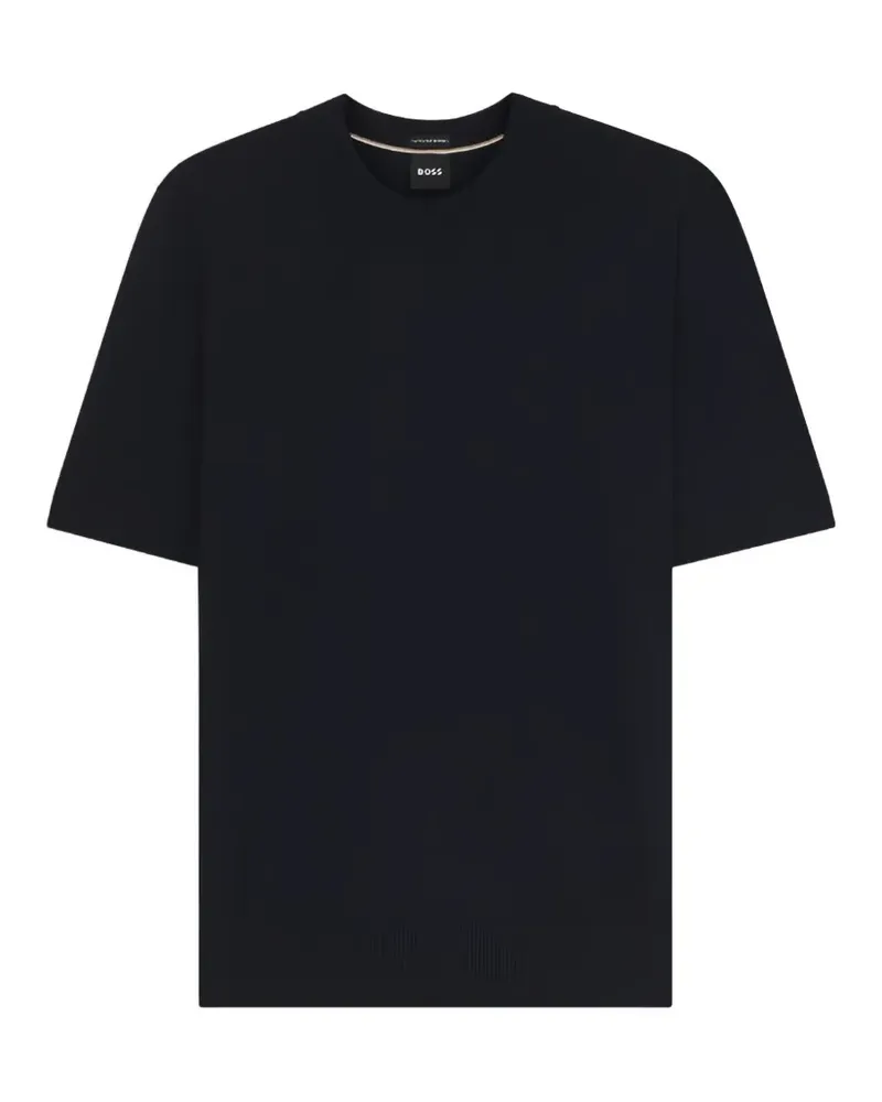 HUGO BOSS T-Shirt aus Schurwolle - Blau Blau