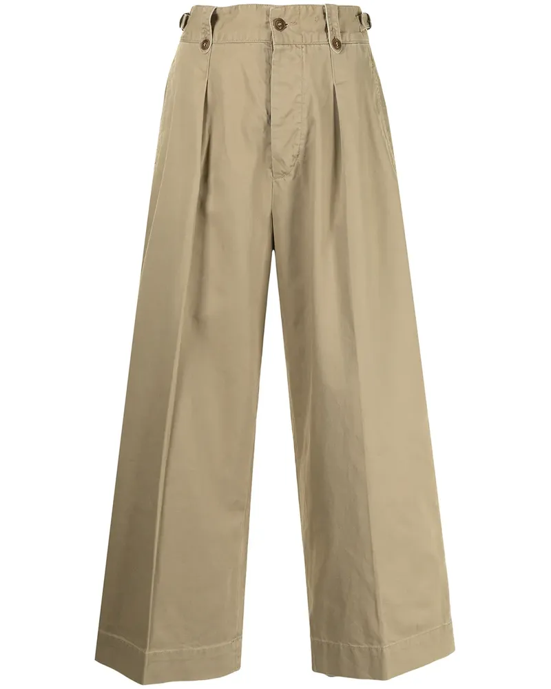Ralph Lauren Cropped-Hose mit weitem Bein - Braun Braun