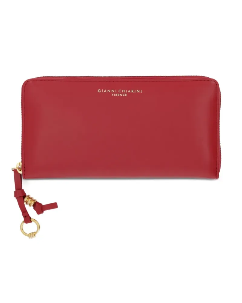 Gianni Chiarini Grain zip top wallet - Rot Rot