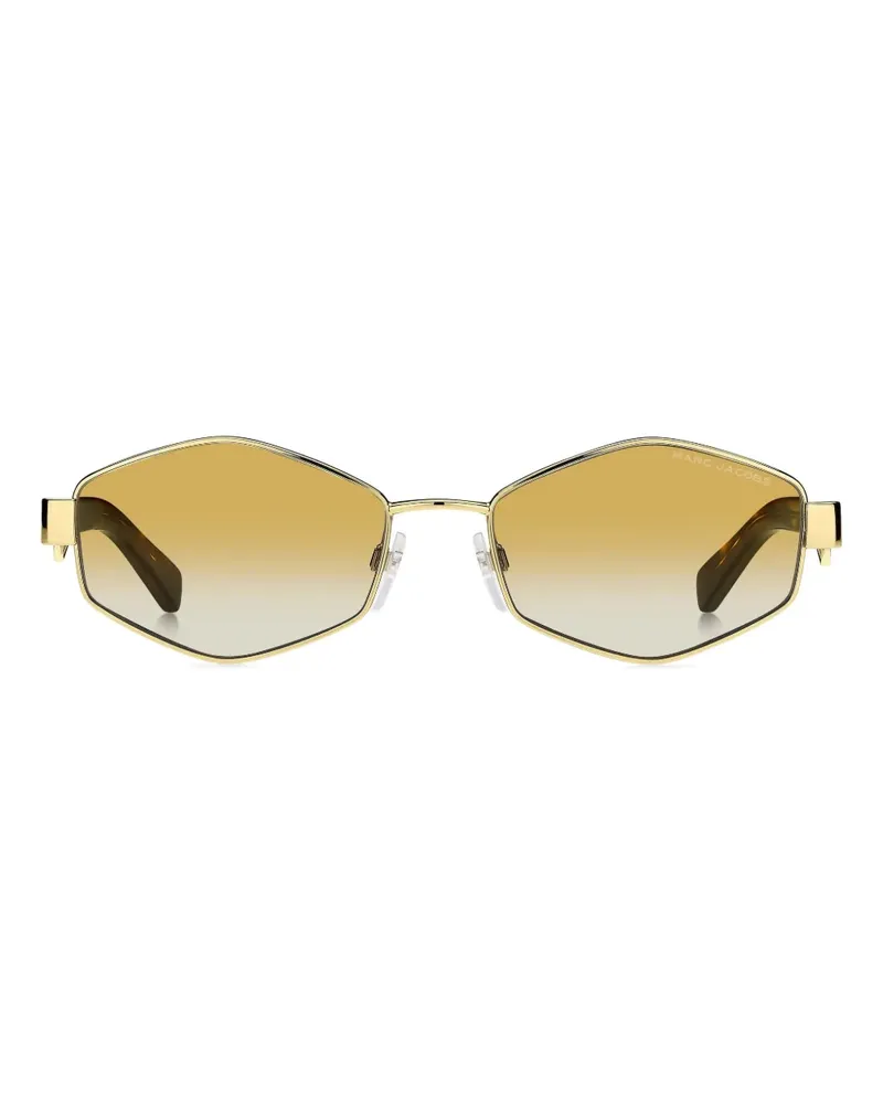 Marc Jacobs geometric-frame chain-strap sunglasses - Gelb Gelb