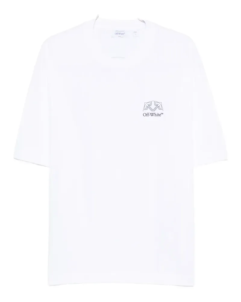 OFF-WHITE logo-print T-shirt - Weiß Weiß
