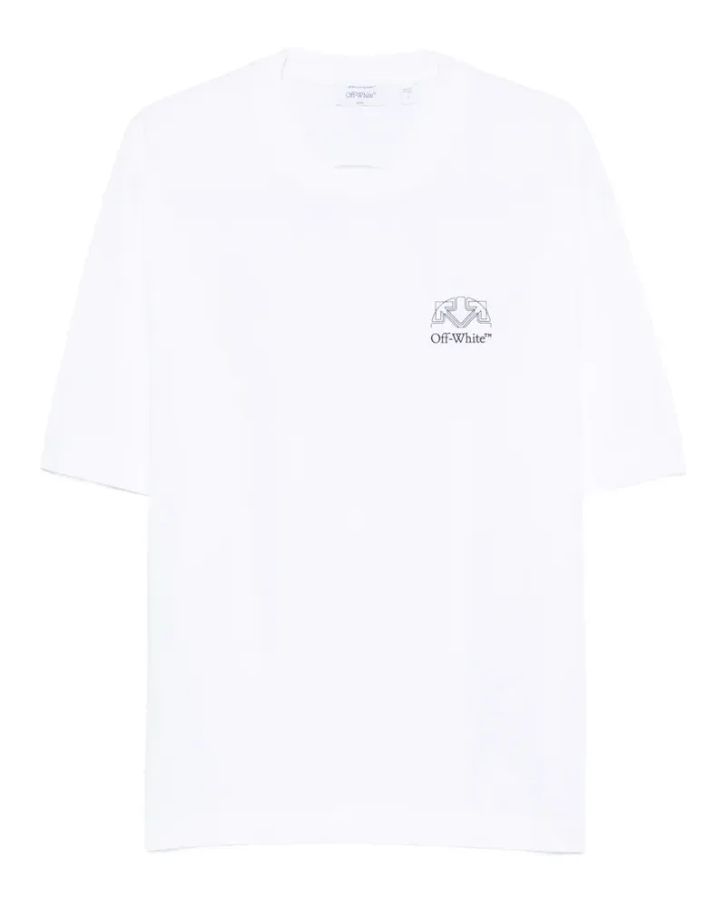 OFF-WHITE T-Shirt mit Logo-Print - Weiß Weiß