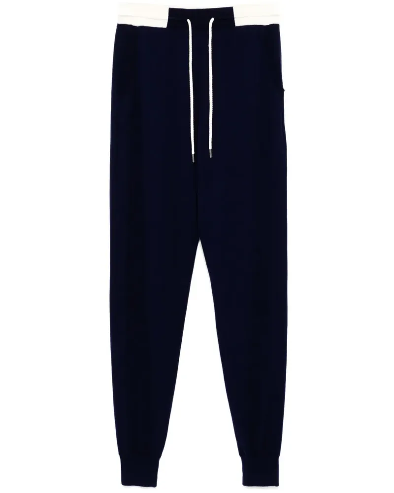 N.Peal Cotton Cash Jogginghose aus Seide - Blau Blau