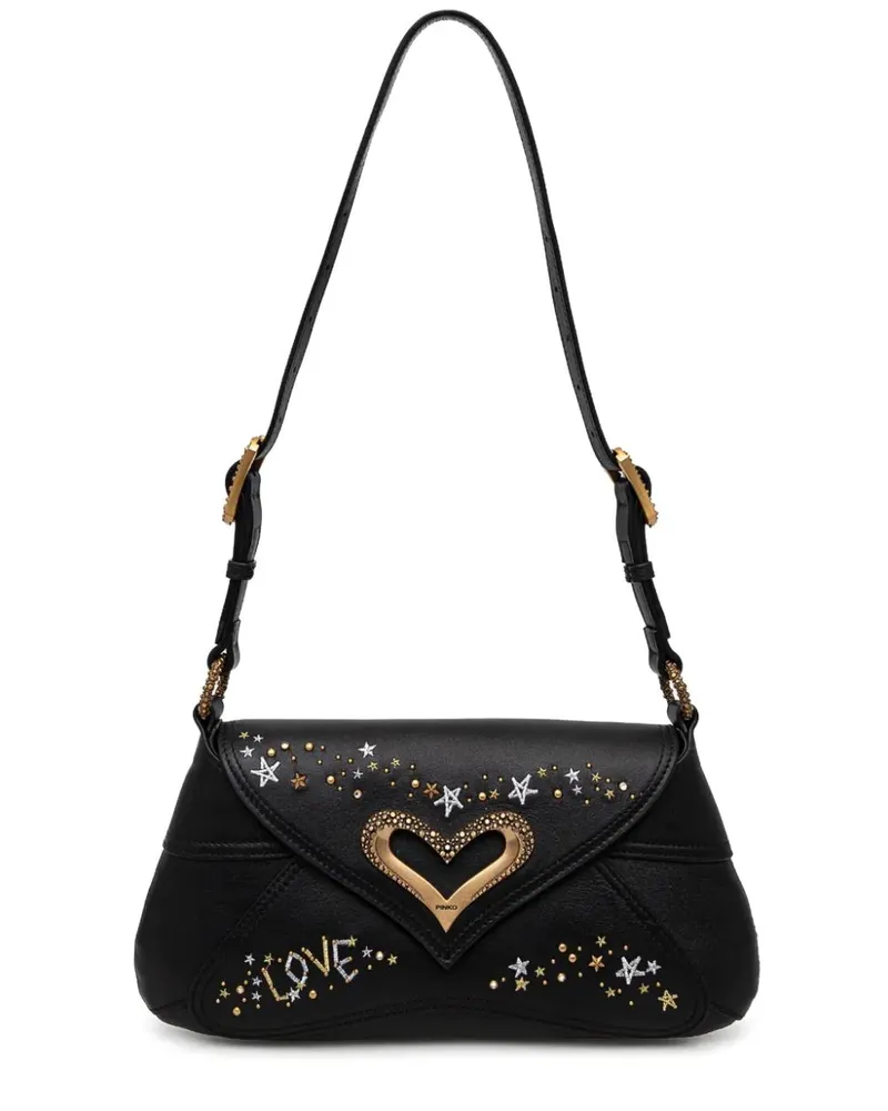 Pinko 520 Schultertasche - Schwarz Schwarz