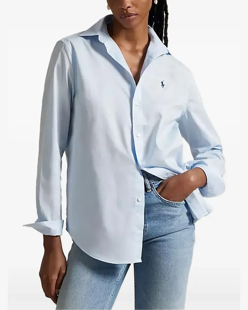 Ralph Lauren Hemd mit Logo-Stickerei - Blau Blau