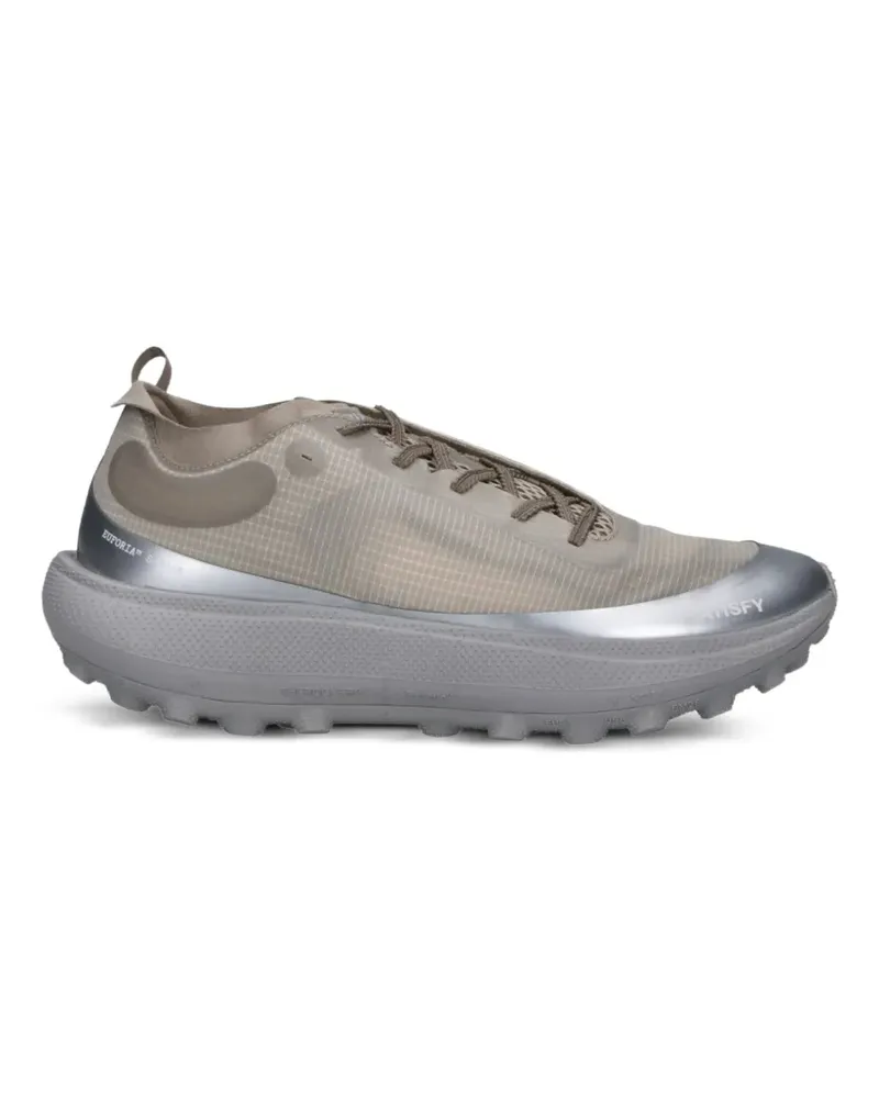 Satisfy TheRocker mesh-pannel metallic-trim sneakers - Nude Nude