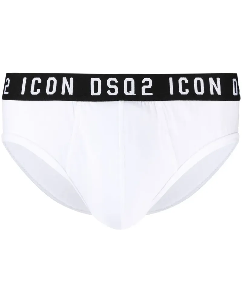 Dsquared2 Slip mit Logo-Bund - Weiß Weiß