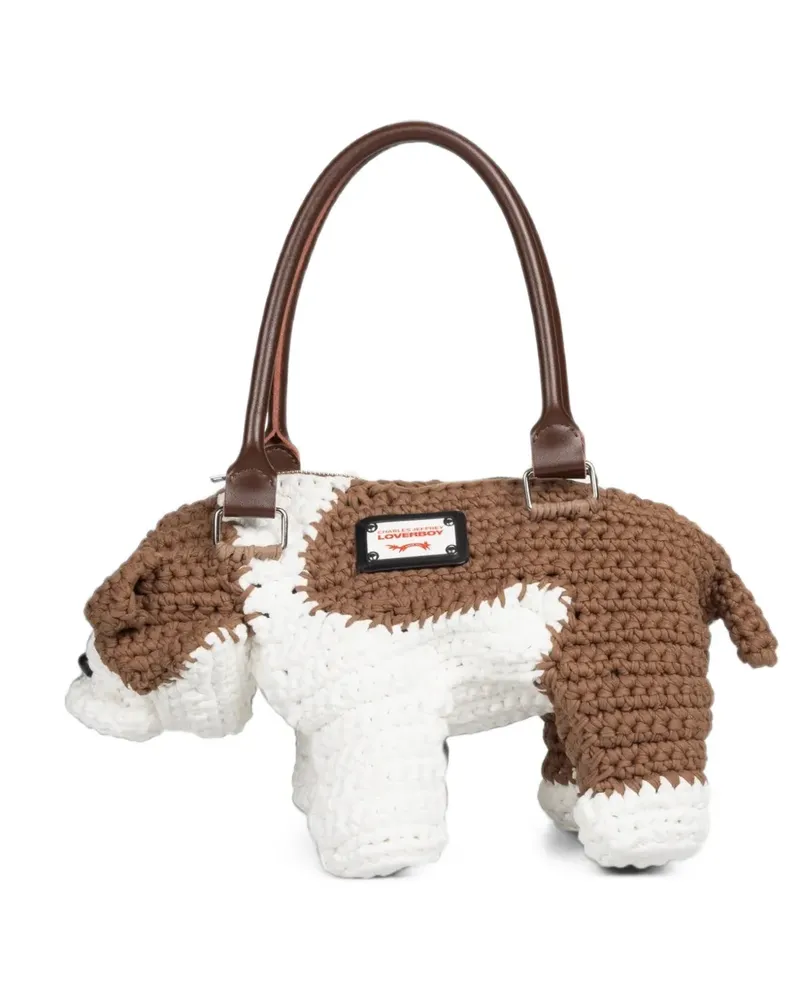 Charles Jeffrey Loverboy Tote Bag in Tierform - Braun Braun