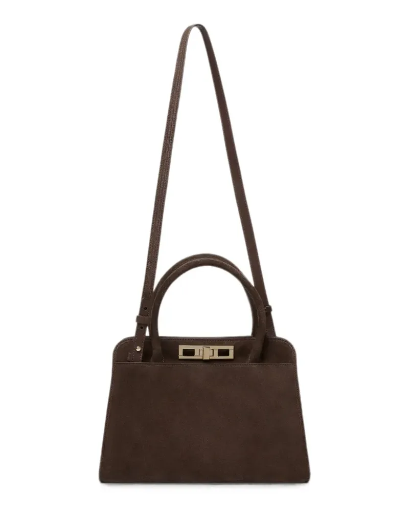 Fabiana Filippi medium suede tote bag - Braun Braun