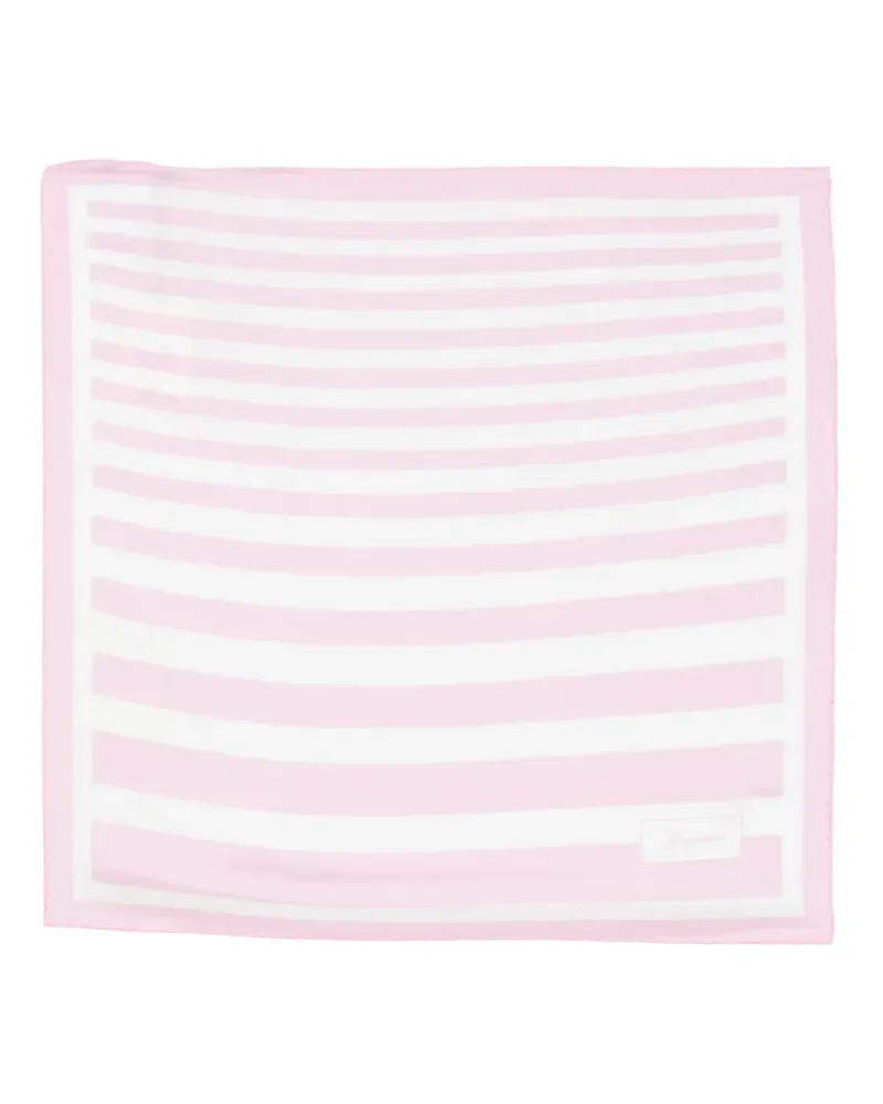 Jacquemus Le Foulard a Rayures silk scarf - Rosa Rosa