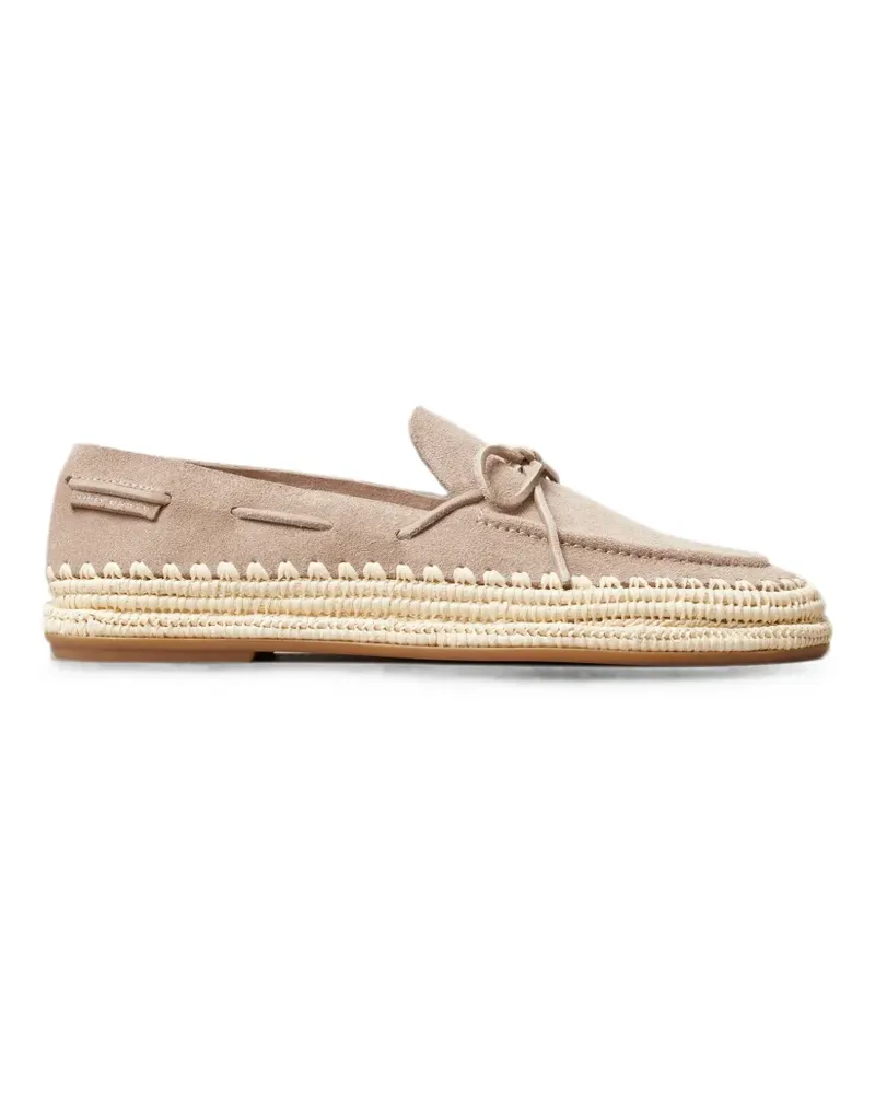 Tory Burch The Raffia Boaty Loafer - Nude Nude