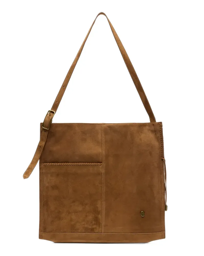 ash Hannah Schultertasche aus Wildleder - Braun Braun