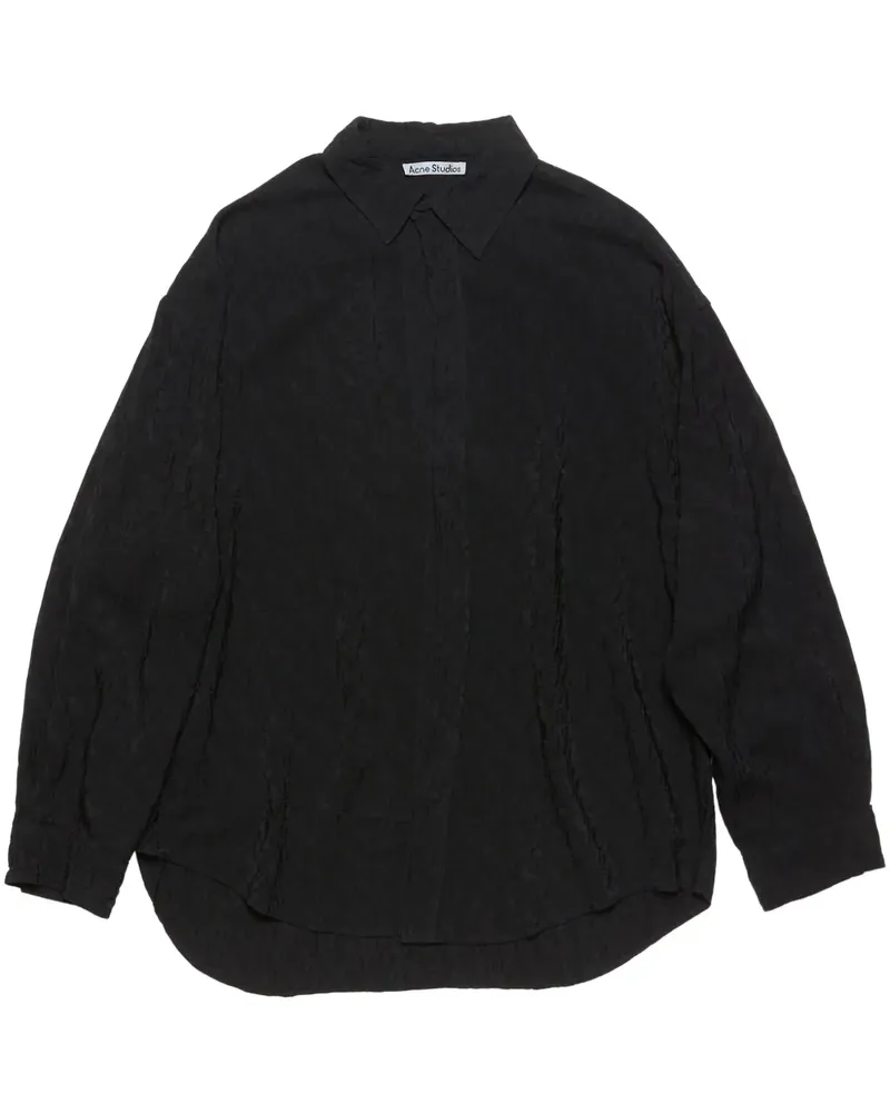 Acne Studios Jacquard-Hemd - Schwarz Schwarz