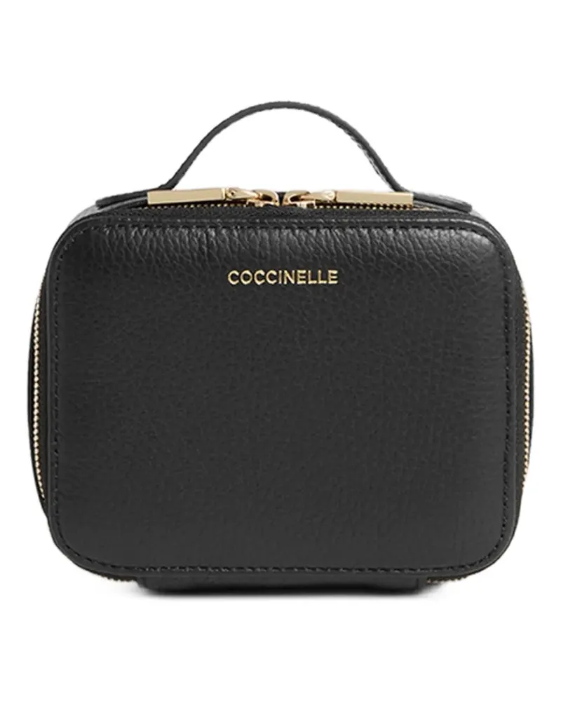 Coccinelle medium grained leather jewelry case - Schwarz Schwarz