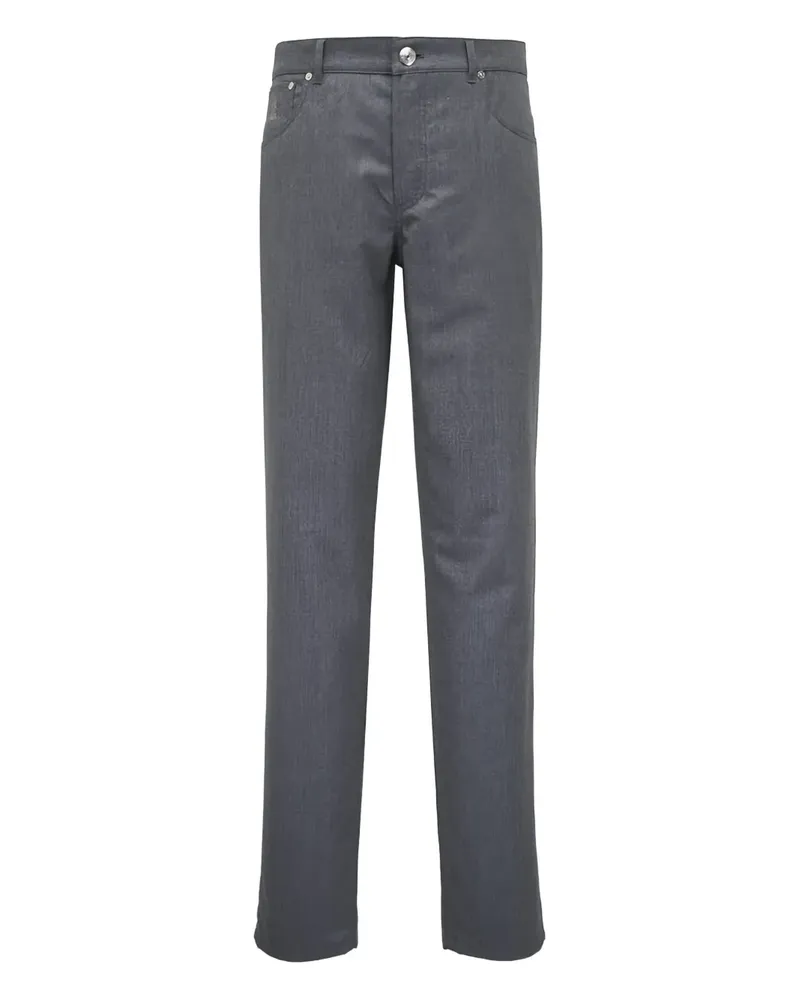 Brunello Cucinelli Five-Pocket-Hose - Grau Grau