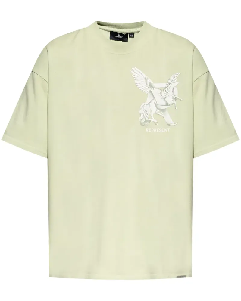 REPRESENT T-Shirt mit grafischem Print - Grün Grün