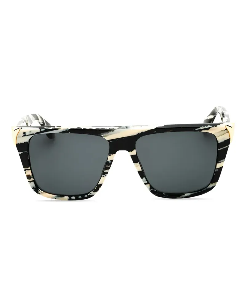 Roberto Cavalli Sonnenbrille mit eckigem Gestell - Schwarz Schwarz