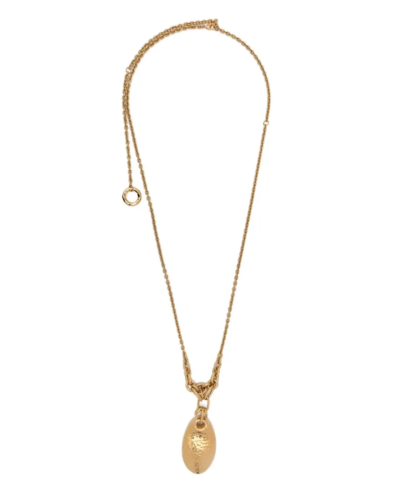 Chloé Ovale Halskette mit gehämmertem Design - Gold Gold