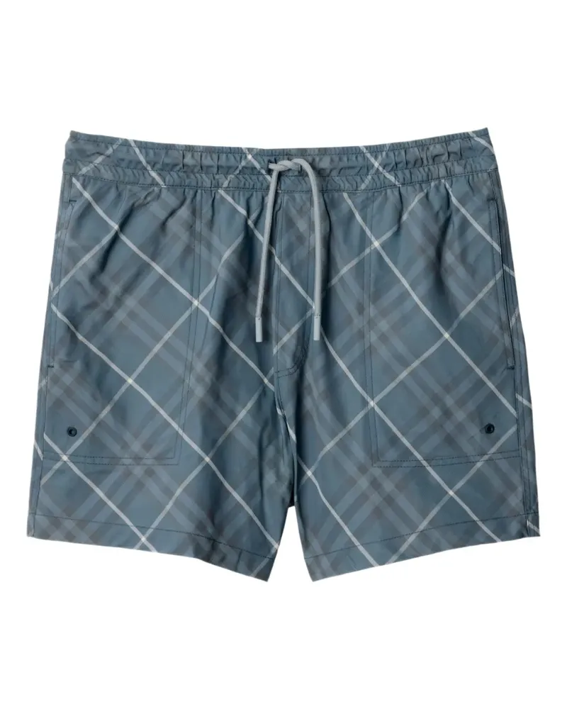 Burberry Karierte Badeshorts - Blau Blau