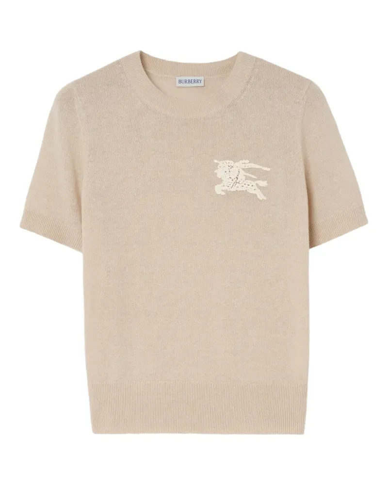 Burberry EKD wool cotton top - Nude Nude