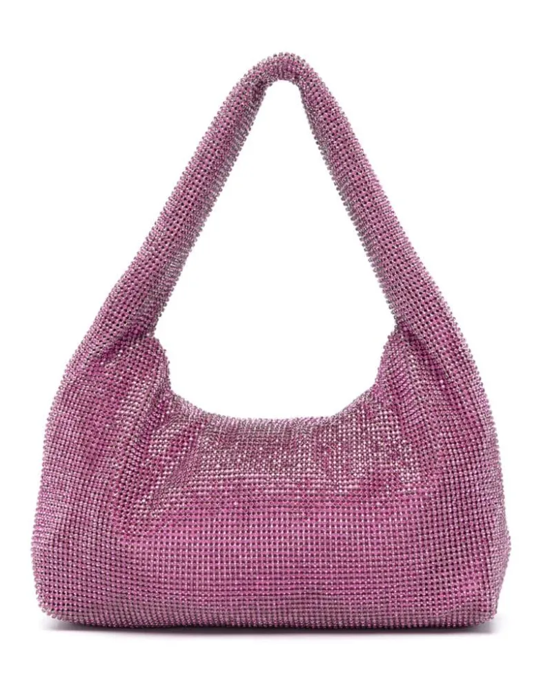 KARA Mini-Tasche mit Kristallen Rosa