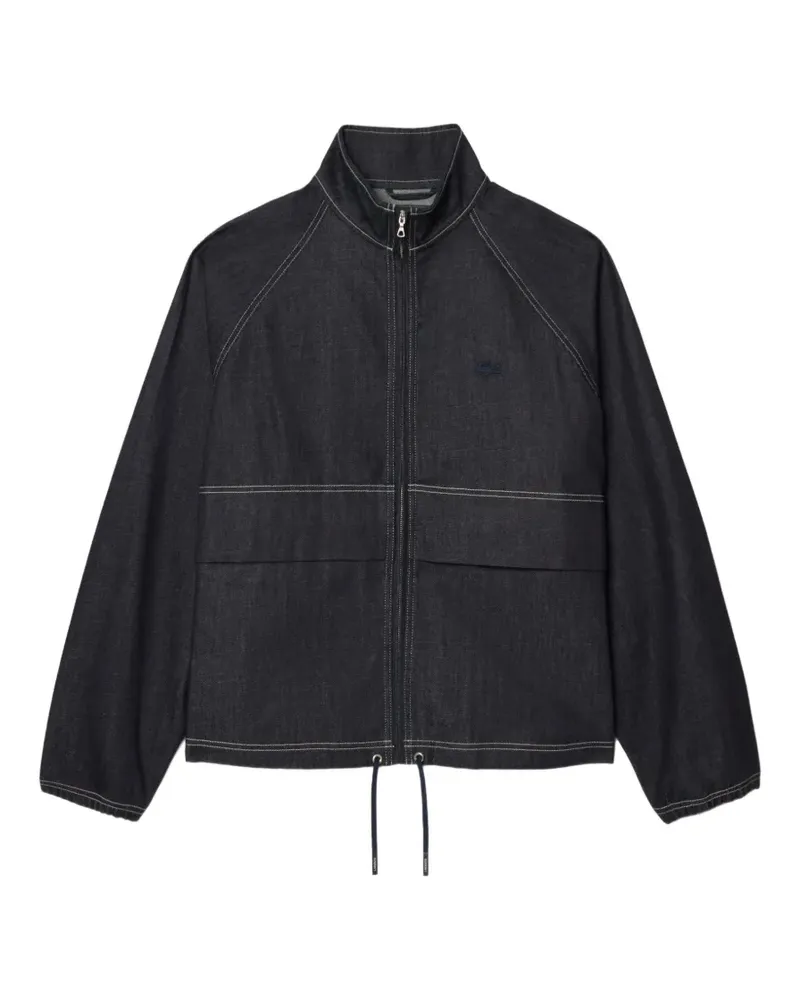 Lacoste Jeansjacke mit Kontrastnähten - Blau Blau